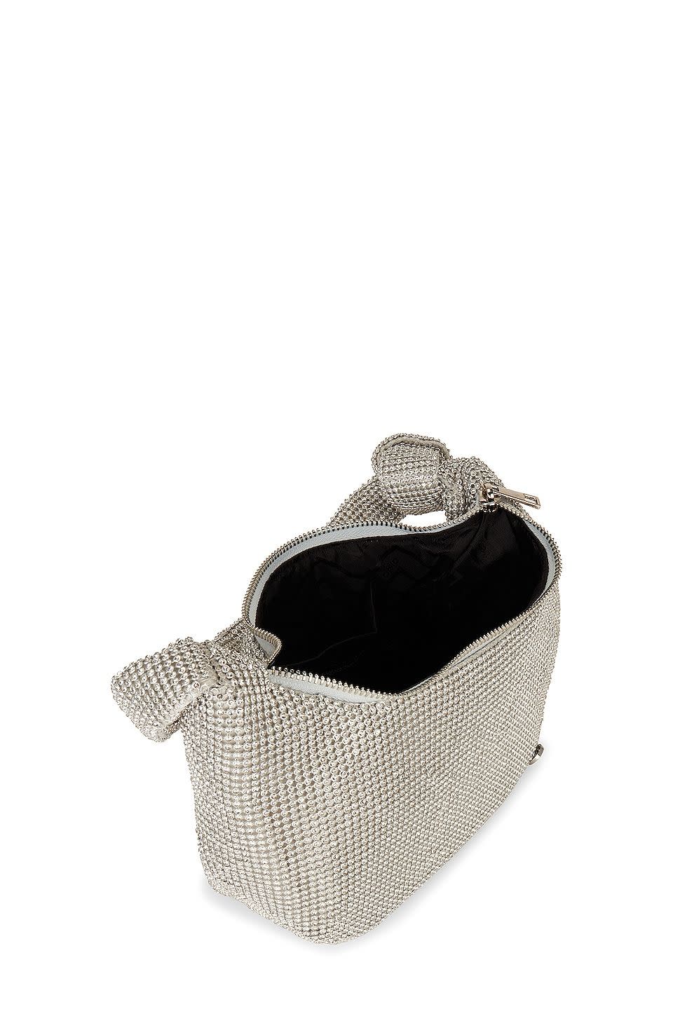 Jessica Soft Crystal Mesh Croissant Bag