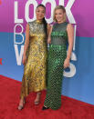 <p>Aisha Dee and Lili Reinhart sparkle (literally!) at a screening of Netflix's <em>Look Both Ways</em> at TUDUM Theater in Hollywood on Aug. 16. </p>