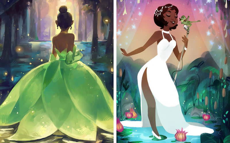 These never-before-seen images of Disney’s Princess Tiana are absolutely stunning