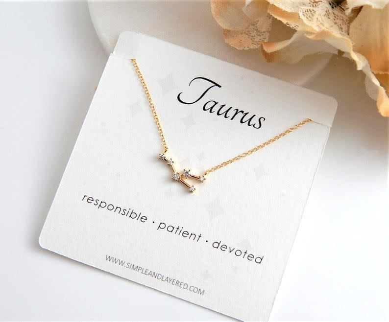 1) Taurus Constellation Necklace