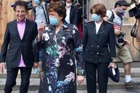 <p>Roselyne Bachelot et Jack Lang visitent la cathédrale Notre-Dame de Strasbourg.</p>