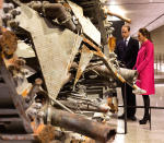 <p>The couple visited the National September 11 Memorial & Museum while in N.Y.C., viewing the remains of the former broadcast tower from the World Trade Center. </p>