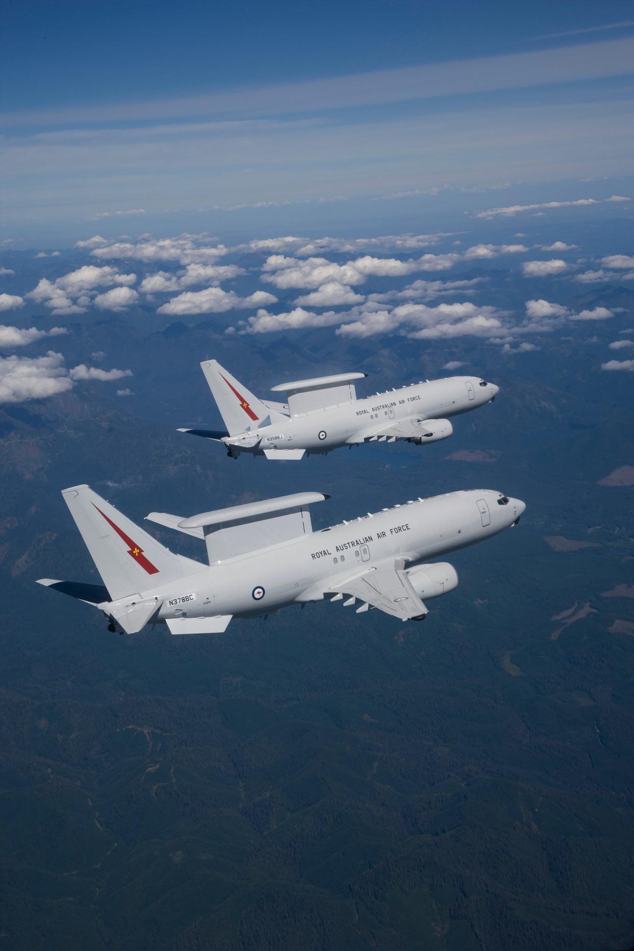 Boeing's E-7 aircraft is scheduled to replace the current E-3 model that is the current flagship of the Airborne Warning and Control System (AWACS) unit at Tinker Air Force Base.