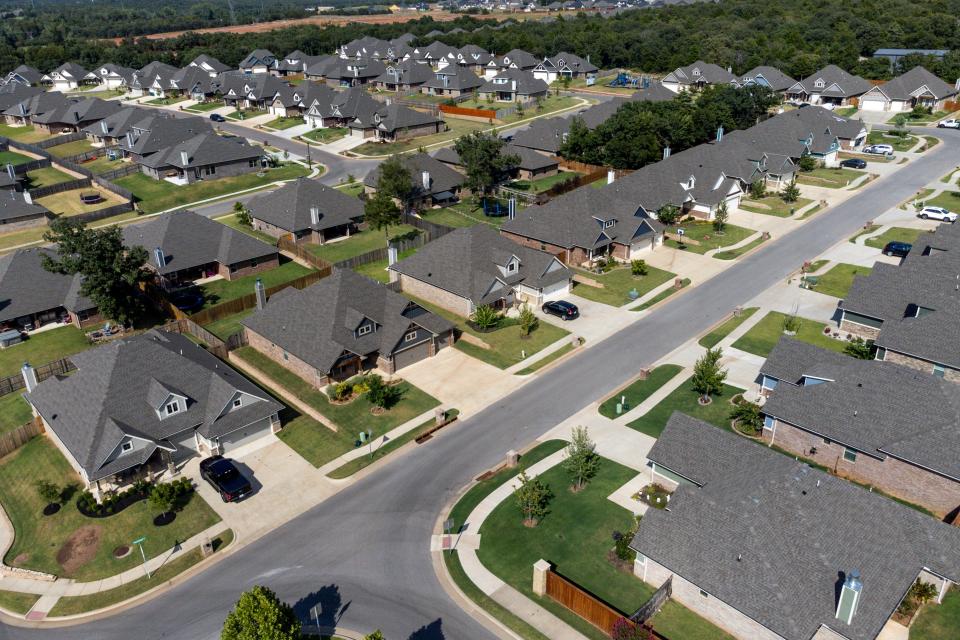 The Woodland Park neighborhood is pictured Tuesday in Edmond.