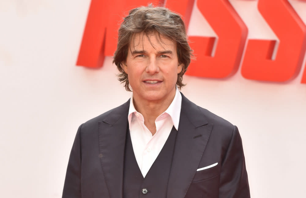 Tom Cruise at the Mission: Impossible premiere in London credit:Bang Showbiz