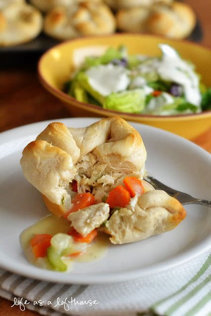 Chicken Pot Pie Biscuits