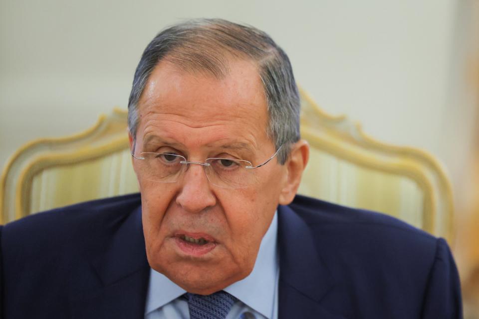 Russia’s foreign minister Sergei Lavrov (REUTERS)
