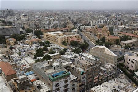 A view of the city skyline is pictured in Karachi September 3, 2013. Picture taken September 3, 2013. REUTERS/Stringer