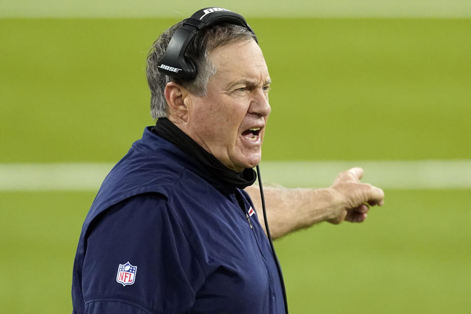 Bill Belichick and the Patriots have been big spenders in free agency. (AP Photo/Ashley Landis, File)