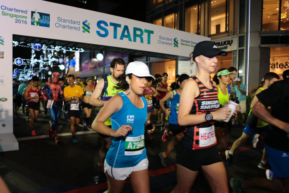 Participants at the start of the 2016 edition. Yahoo file photo