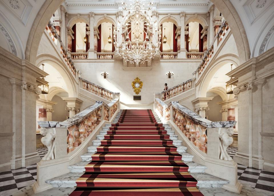 A staircase to impress at Raffles London at The OWO (Raffles London at the OWO)