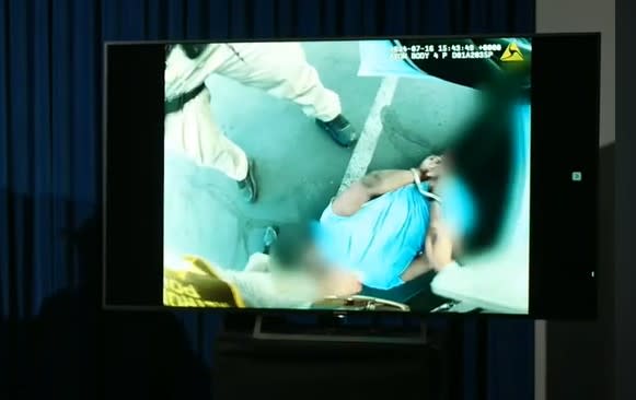 Las Vegas police released officer-worn body camera video after an in-custody death on Tuesday. (LVMPD)