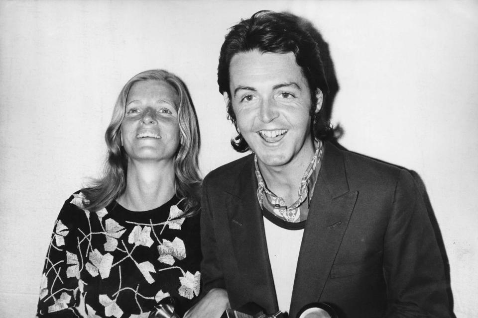 <p>A young McCartney with Linda at the 1971 Grammy Awards in Hollywood, where he picked up an honor for "Let It Be."</p>