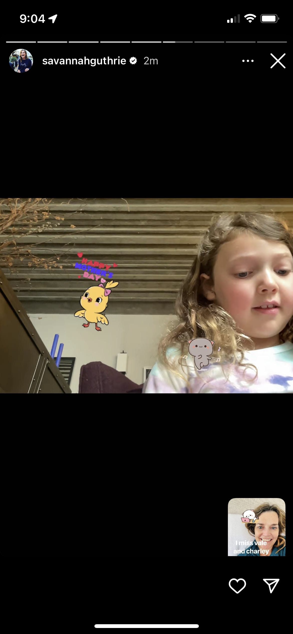 Despite the online connection, Savannah wrote that she missed seeing her kids.  (Instagram)