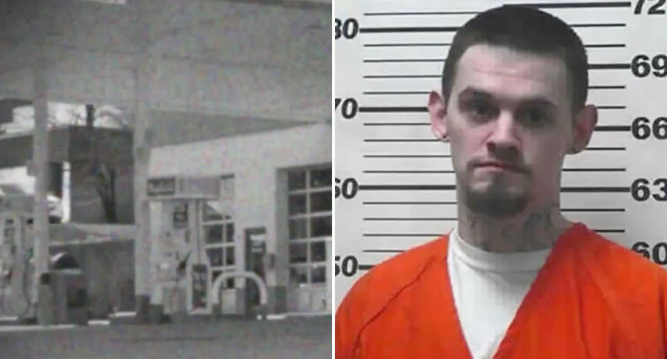 Johnathon Smith allegedly threatened his ex-girlfriend and drover her to a petrol station where she silently got help. Source: WKRN/Hickman County Sheriff&#x002019;s Office via The New York Post