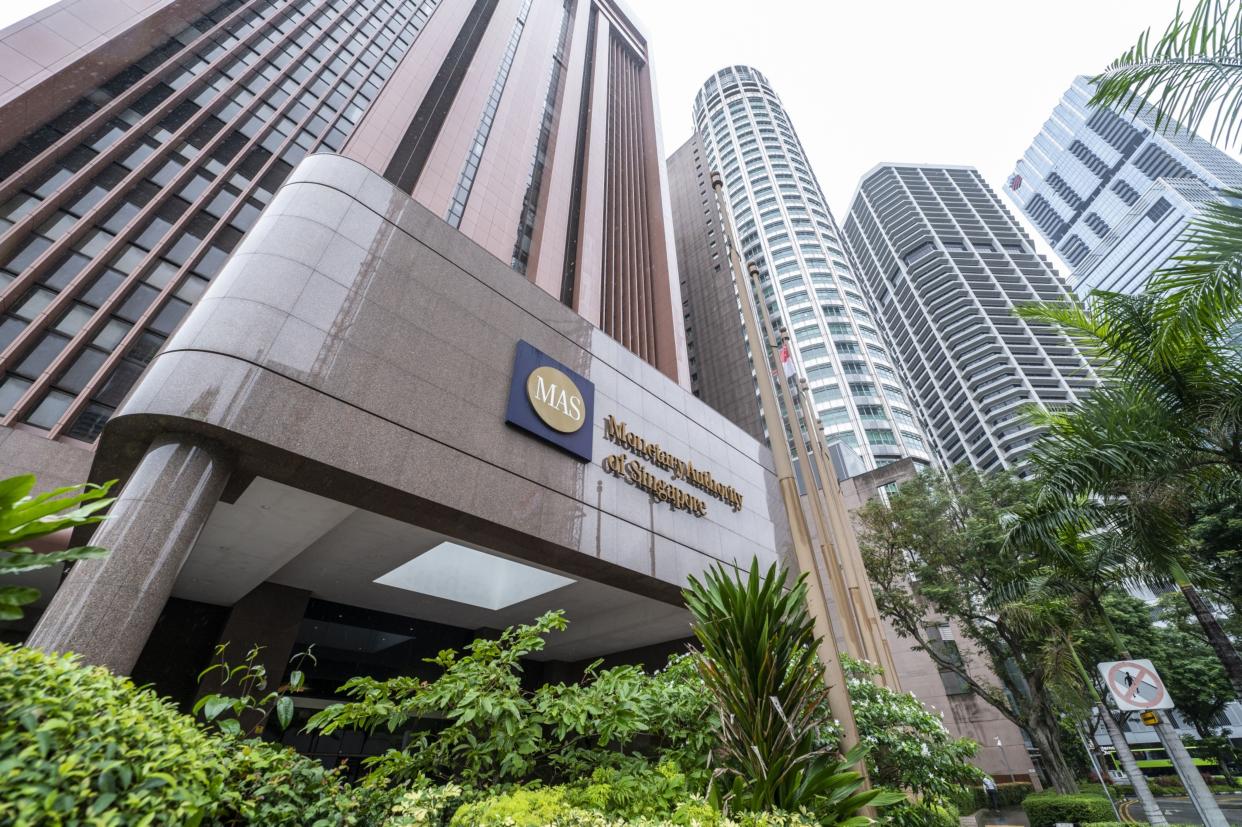 The Monetary Authority of Singapore, in Singapore, on Tuesday, Jan. 31, 2023. (Edwin Koo/Bloomberg)