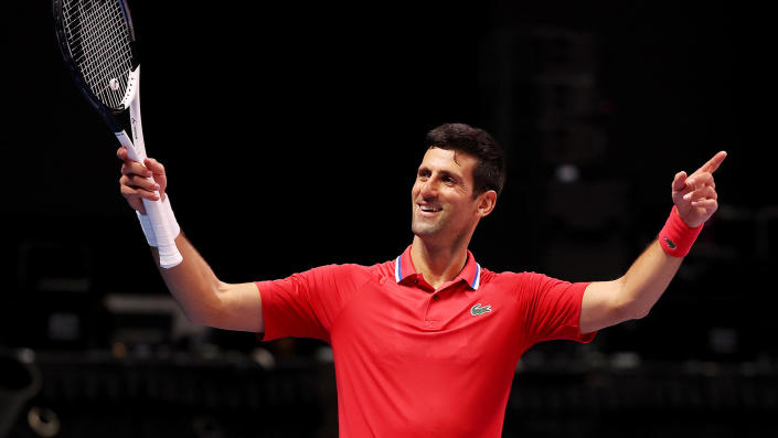 Novak Djokovic was the most-searched athlete among Yahoo Canada users. (Photo by Christopher Pike/Getty Images)