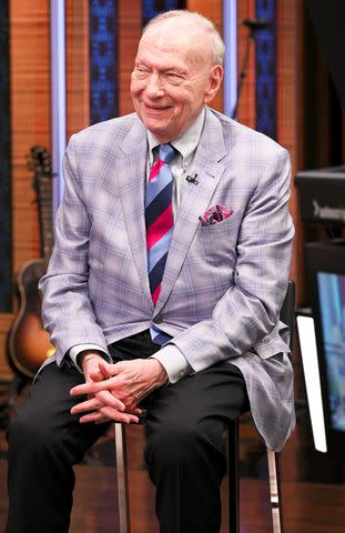 <p>DISNEY/Lorenzo Bevilaqua</p> Art Moore on 'Live with Kelly and Mark' on April 16, 2024.