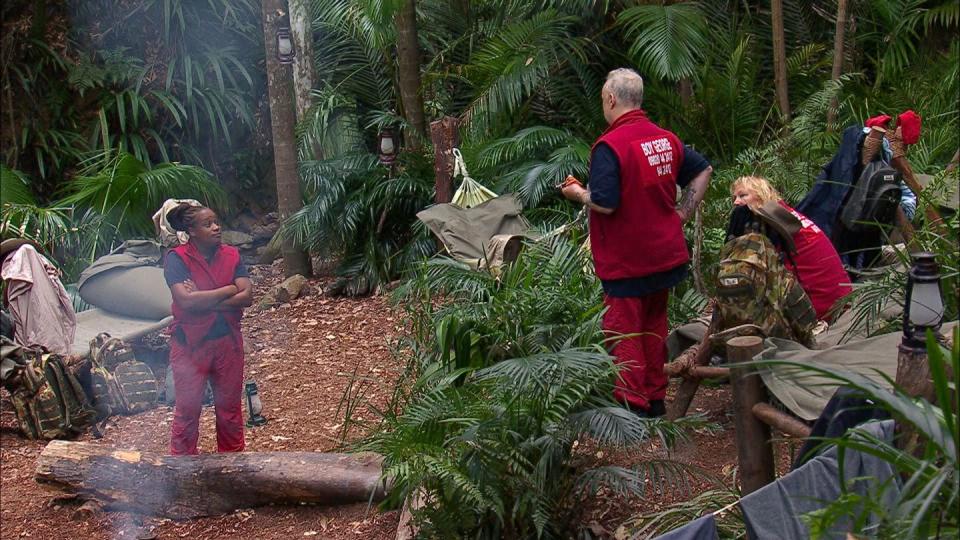 i’m a celebrity airs tension between boy george and charlene