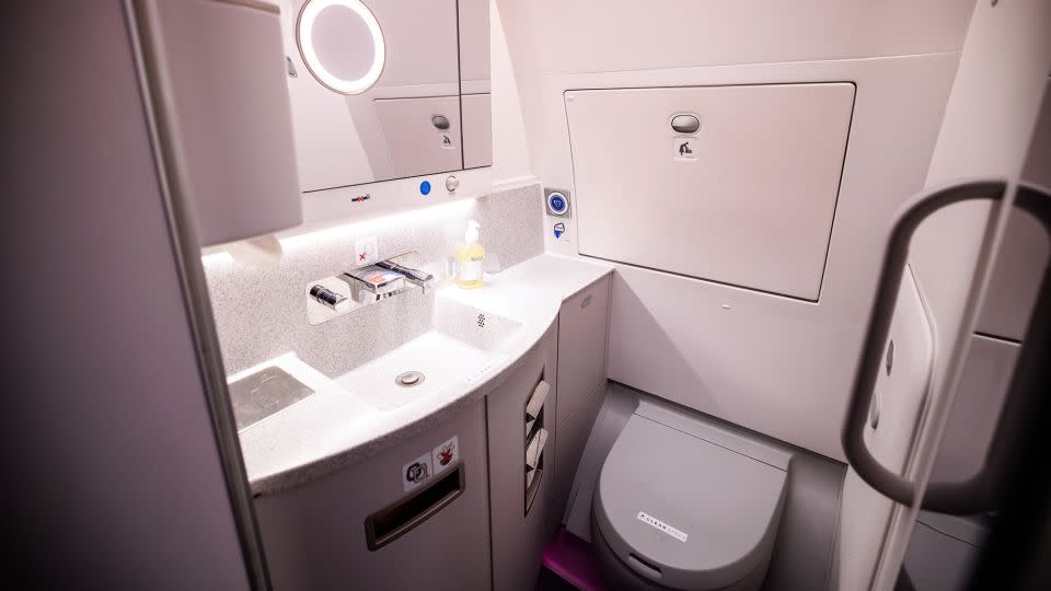 Aircraft toilets have barely changed since 1975, when James Kemper patented a vacuum flush system. - Matthias Balk/dpa/picture alliance/Getty Images