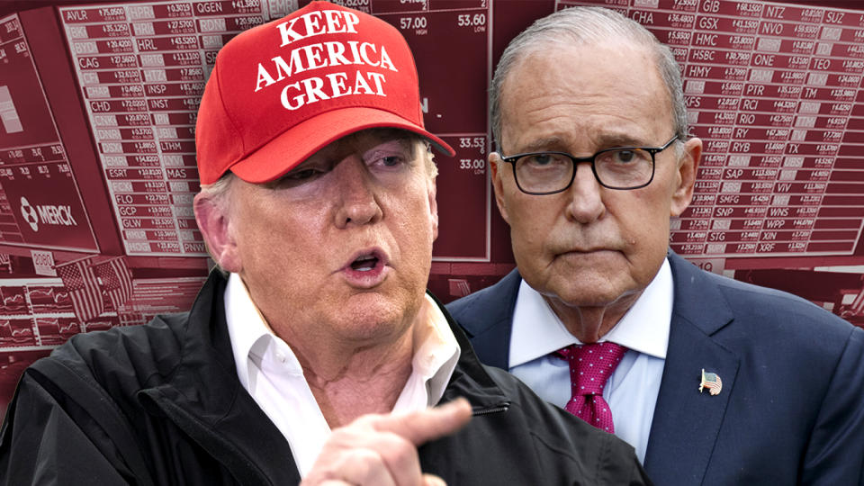 Donald Trump and Larry Kudlow