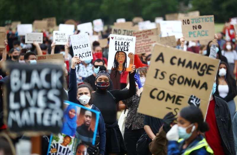 Protest against the death of George Floyd, in London