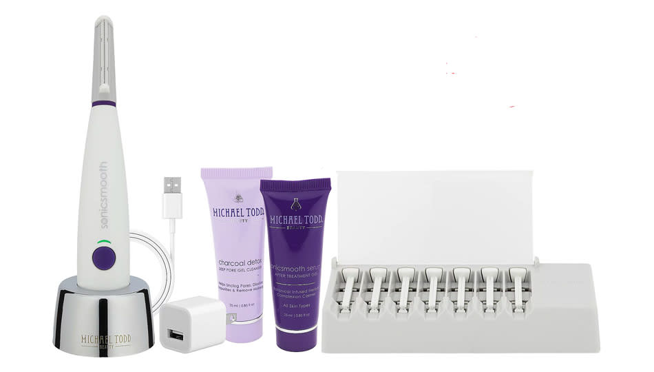 This dermaplaning kit by Michael Todd is an all-in-one, and it's 30 percent off. (Photo: QVC)