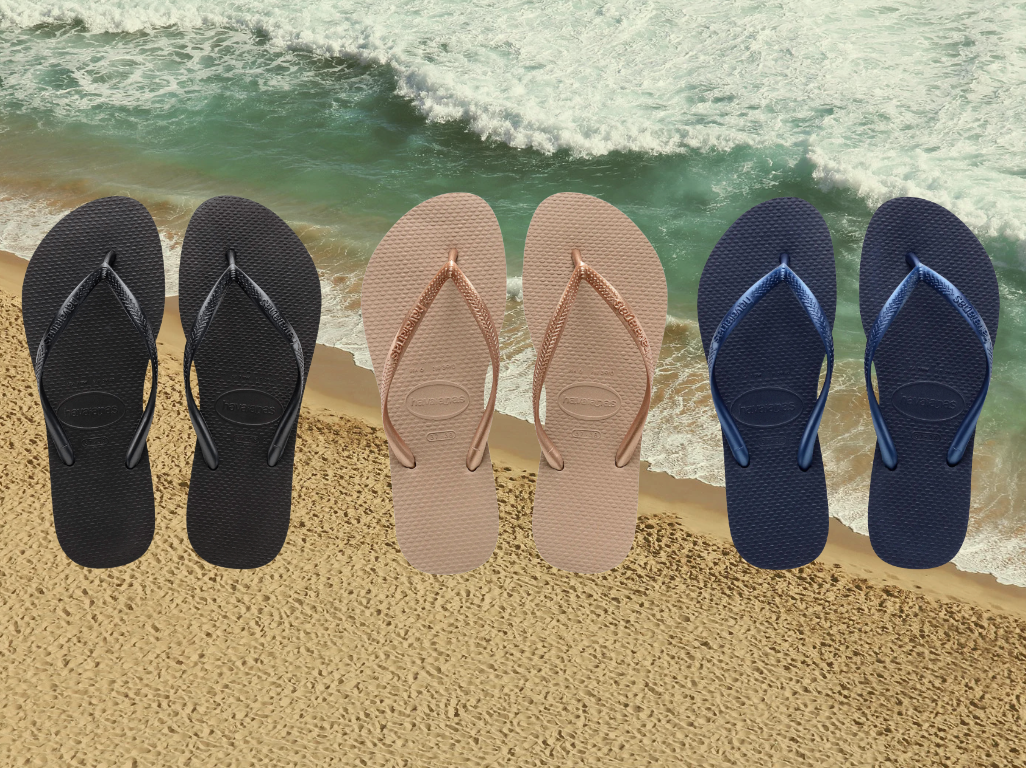 With over 600 reviews, shoppers are raving about the look and feel of the Havaianas Slim Flip Flops. (Photos via Nordstrom)
