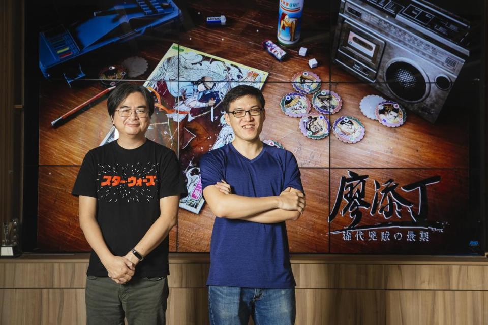 林秉舒（左）是《廖添丁》的原創，在前同事王峻偉（右）邀請下，一同投身獨立遊戲開發。