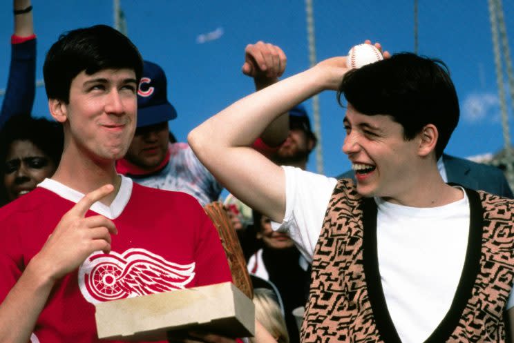 Cameron and Ferris take in a game at Wrigley Field. 