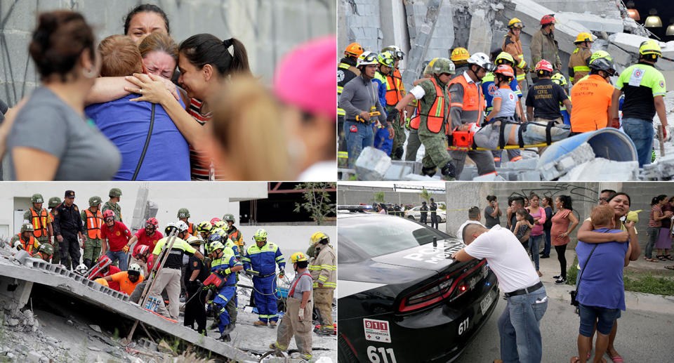 FOTOS | Dolor por derrumbe mortal en Monterrey