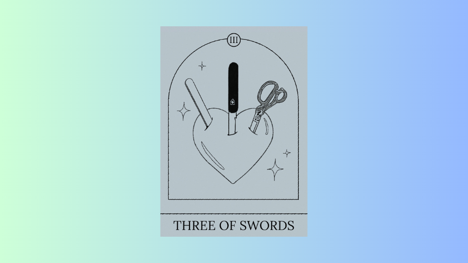 Pisces: 3 of Swords