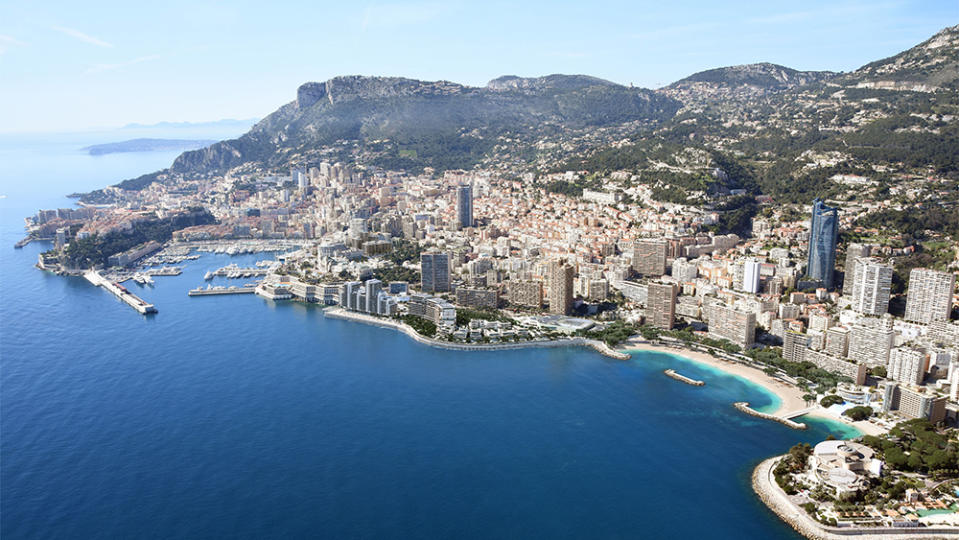 The shape of things to come: a rendering of Mareterra on newly man-made land adjacent to Monte Carlo’s shoreline