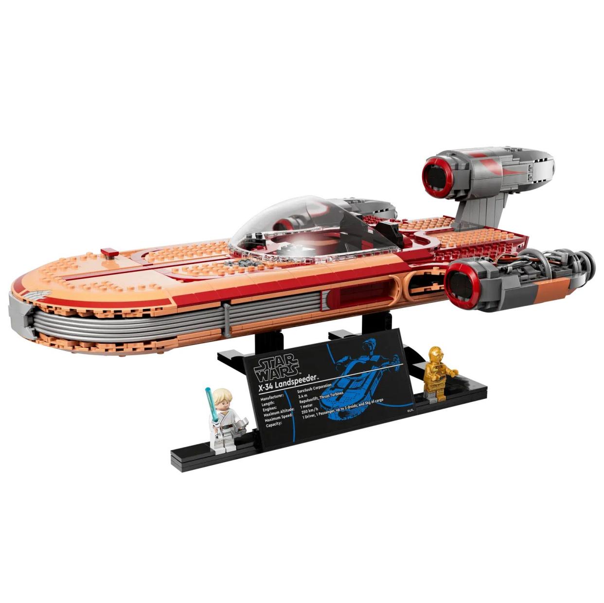 <p><a href="https://go.redirectingat.com?id=74968X1596630&url=https%3A%2F%2Fwww.lego.com%2Fen-us%2Fproduct%2Fluke-skywalker-s-landspeeder-75341&sref=https%3A%2F%2Fwww.popularmechanics.com%2Fculture%2Fg42270264%2Fbest-lego-star-wars-sets%2F" rel="nofollow noopener" target="_blank" data-ylk="slk:Shop Now;elm:context_link;itc:0;sec:content-canvas" class="link rapid-noclick-resp">Shop Now</a></p><p>Luke Skywalker’s Landspeeder</p><p>lego.com</p><p>$239.99</p><span class="copyright">LEGO</span>