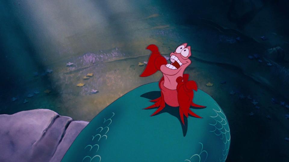 3) The crab from "The Little Mermaid" is named Sebastian