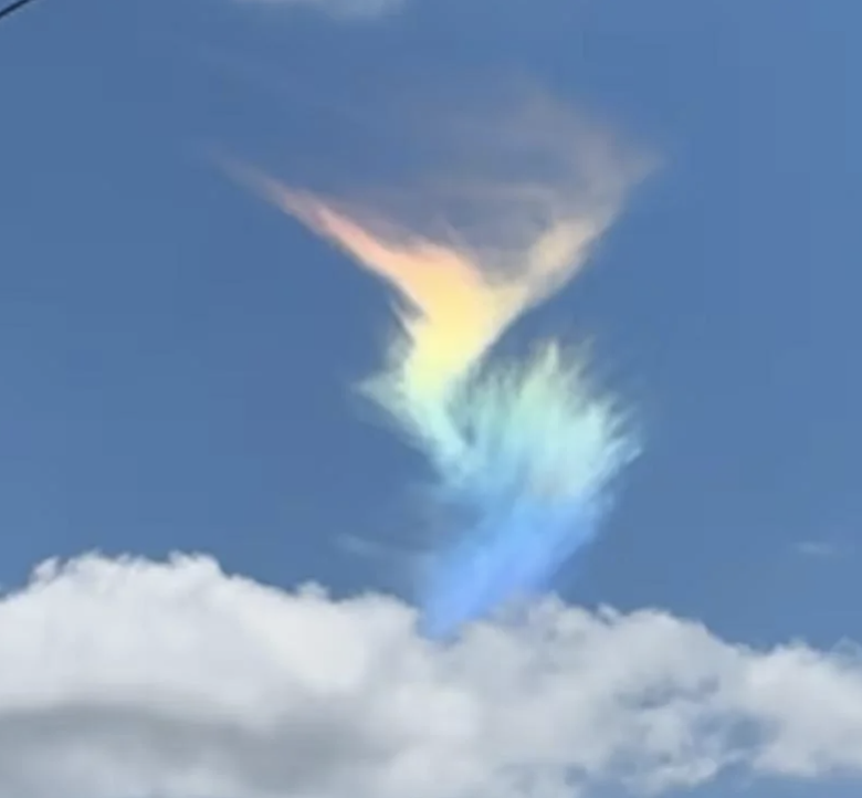 A circumhorizontal arc creates a spectrum of light in the sky