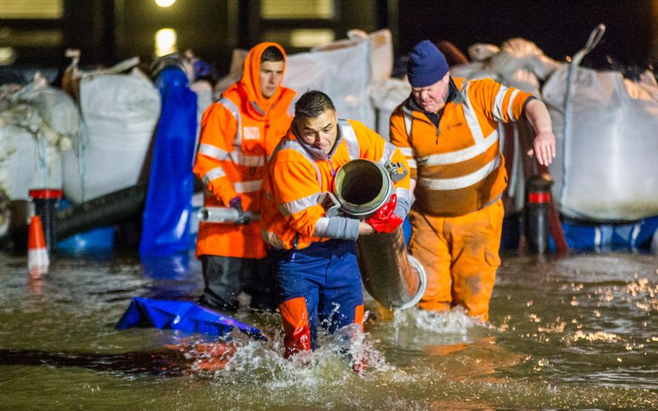 York: The Ouse has continued to rise overnight and is now at a height of 4.62m with it expected to peak later on today - Andrew McCaren/LNP