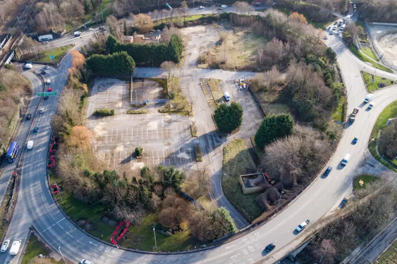 Aerial photo of Armley Gyratory