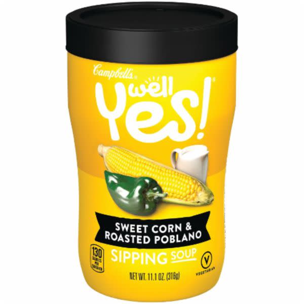 Campbell's Well Yes! Sipping Soup, Sweet Corn & Roasted Poblano