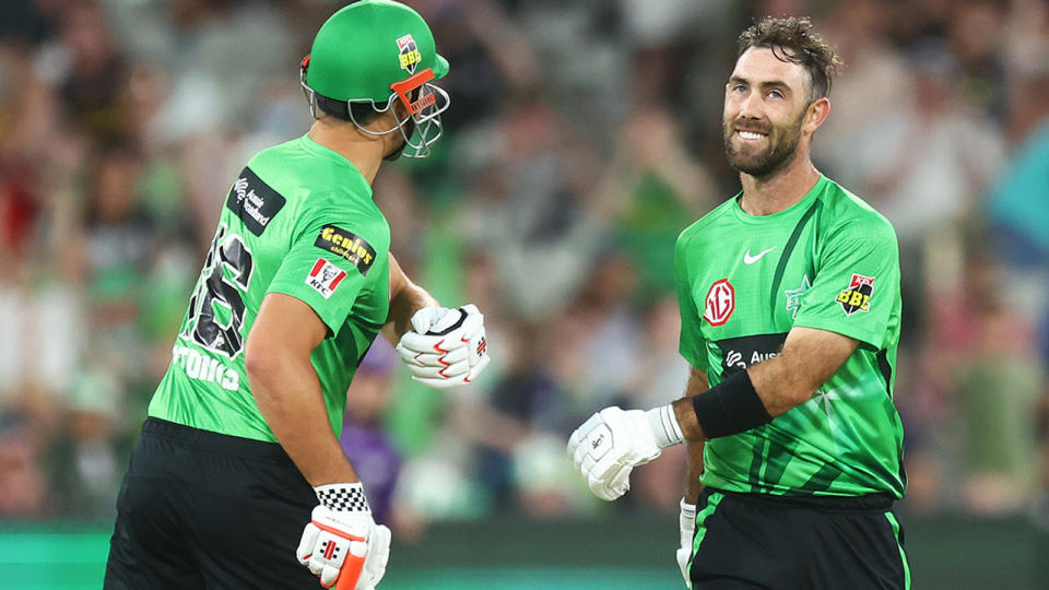 Marcus Stoinis and Glenn Maxwell, pictured here in action for the Melbourne Stars in the BBL.