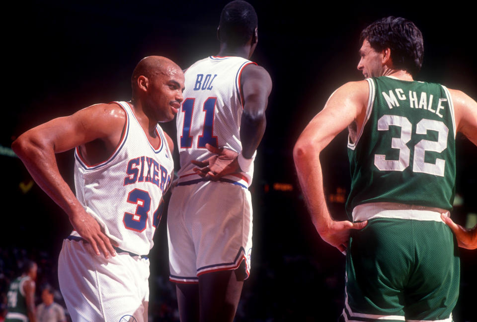 Charles Barkley battled with the greatest power forwards to ever play and called Kevin McHale the best. (Getty)