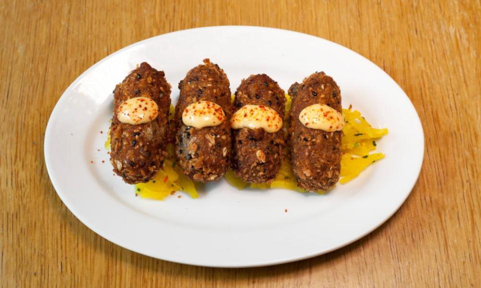 ‘Reliably huge flavours’: ox cheek croquettes.