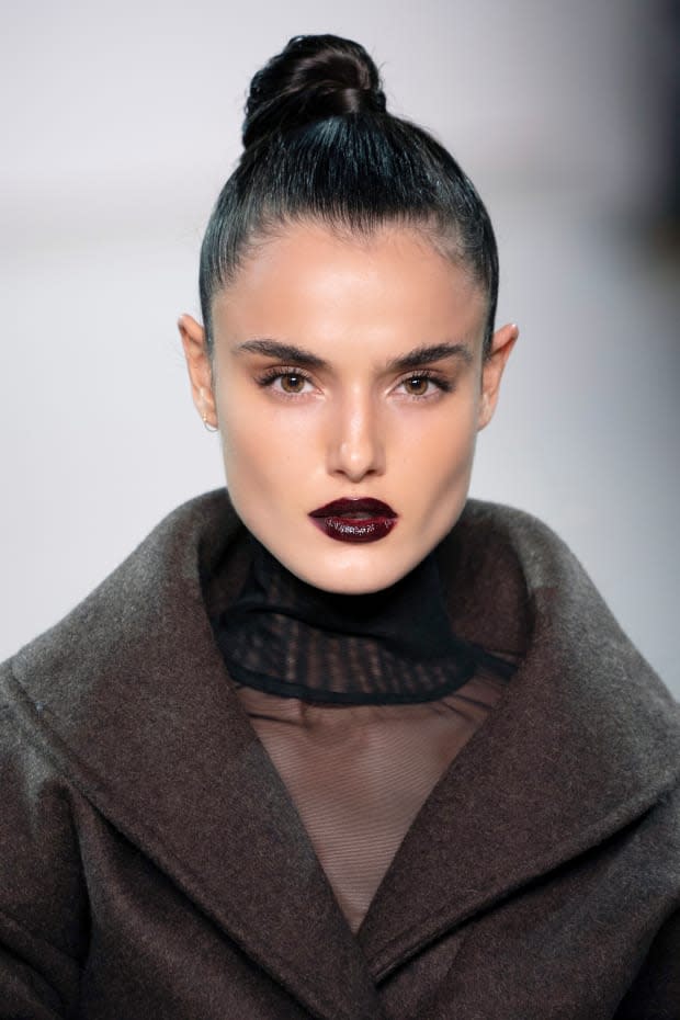 A beauty look from LaQuan Smith's Fall 2020 show, makeup by Daley.<p>Photo: Launchmetrics Spotlight</p>