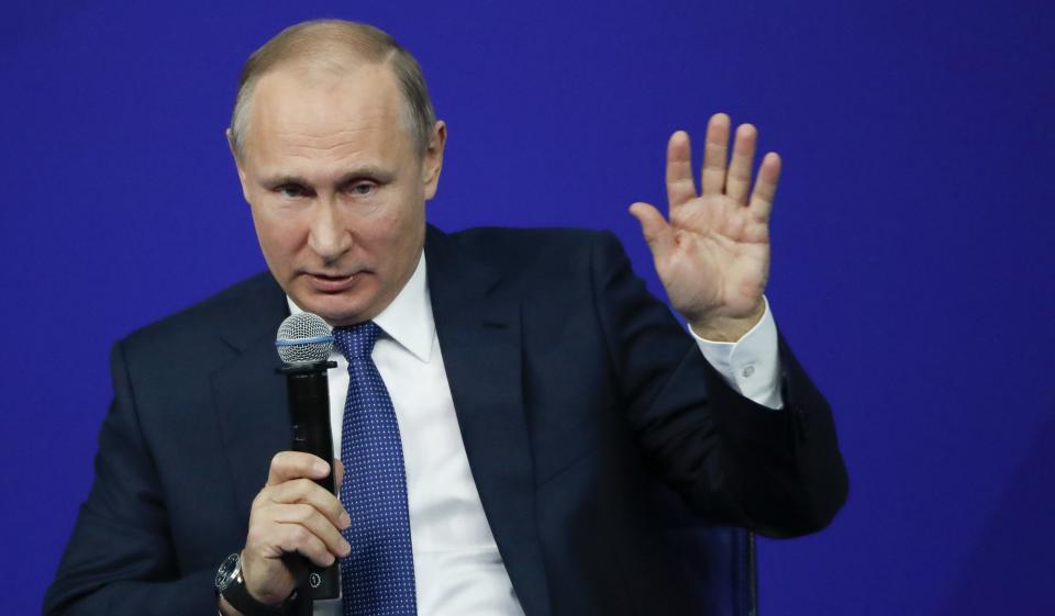 Russian President Vladimir Putin had a close connection with Ksenia Sobchak's father. (Photo: Grigory Dukor/Reuters)