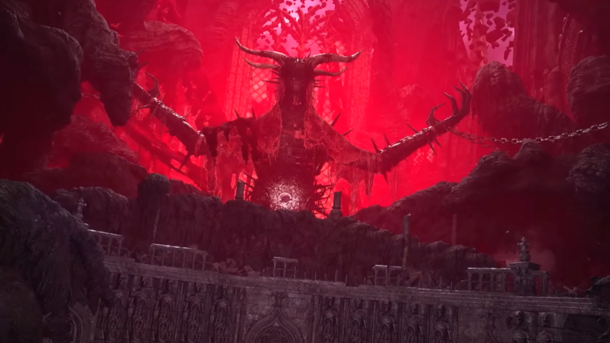  A demonic temple from Lords of the Fallen. 