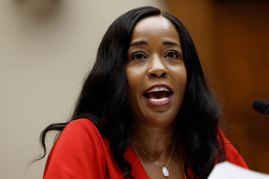 Enikia Ford Morthel speaks during a hearing with members of the House Education and the Workforce Committee on May 8, 2024 in Washington, DC. (Photo by Anna Moneymaker/Getty Images)