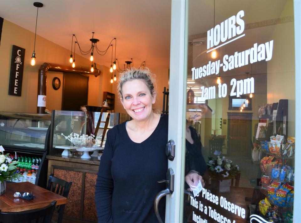 Amy Meador opening her downtown Ellettsville restaurant, The Caffeinated Cook, in the location formerly occupied by Heritage Trail Cafe.