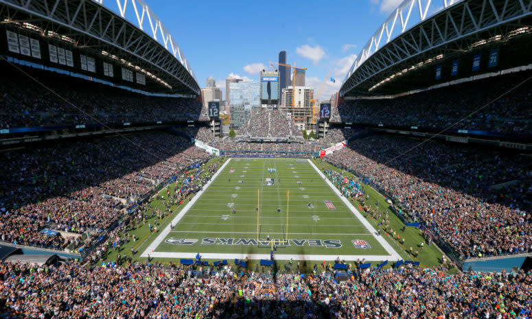 A general view of the Seattle Seahawks stadium.