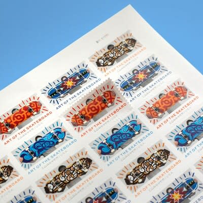 USPS Unveils Skateboard Art Stamps