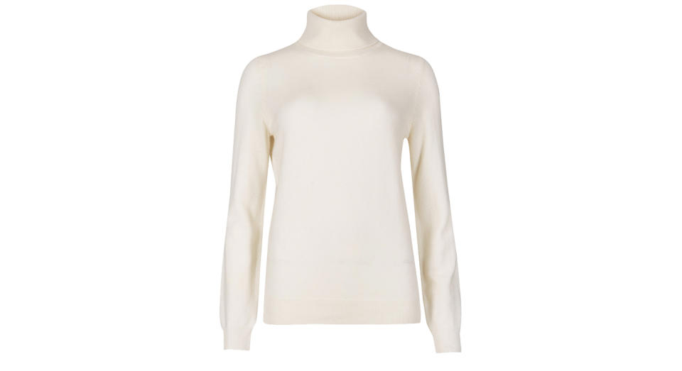 Pure Cashmere Roll Neck Jumper